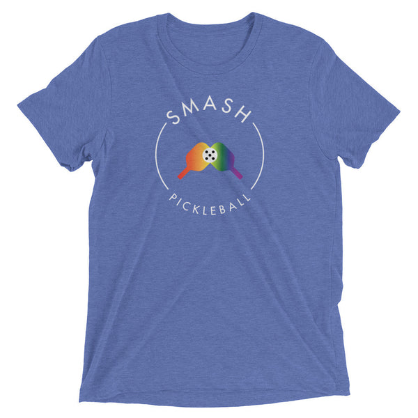 Rainbow Smash Pickleball Tri-Blend Tee - Smash Pickleball