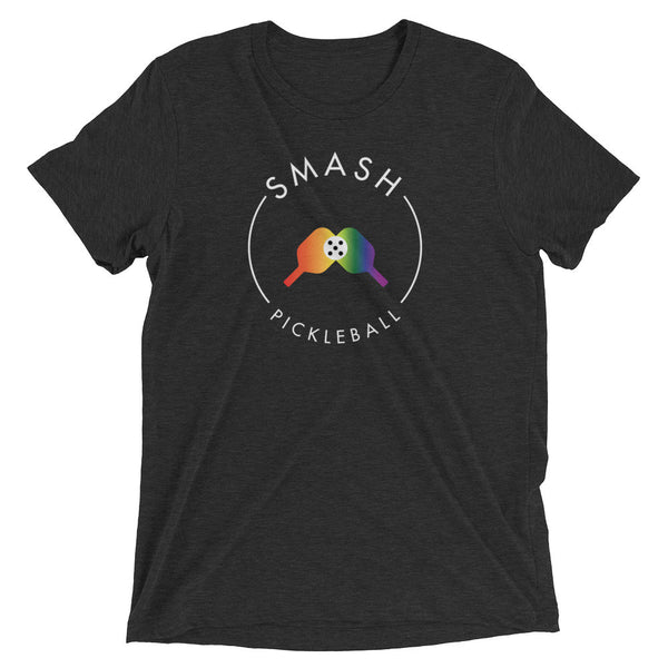 Rainbow Smash Pickleball Tri-Blend Tee - Smash Pickleball