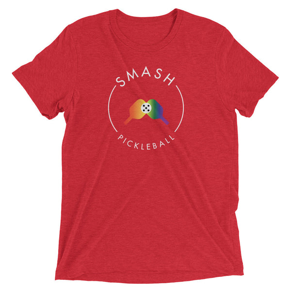 Rainbow Smash Pickleball Tri-Blend Tee - Smash Pickleball