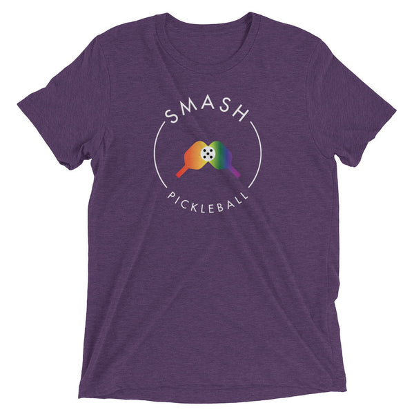 Rainbow Smash Pickleball Tri-Blend Tee - Smash Pickleball