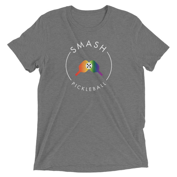 Rainbow Smash Pickleball Tri-Blend Tee - Smash Pickleball