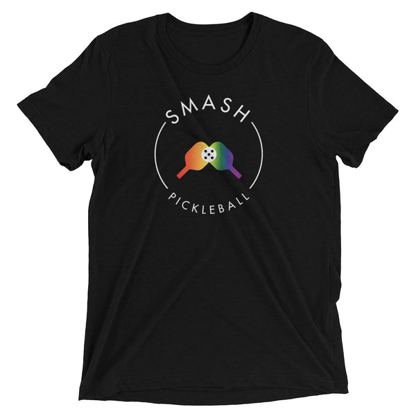 Rainbow Smash Pickleball Tri-Blend Tee - Smash Pickleball