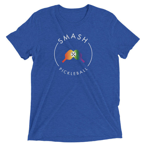 Rainbow Smash Pickleball Tri-Blend Tee - Smash Pickleball