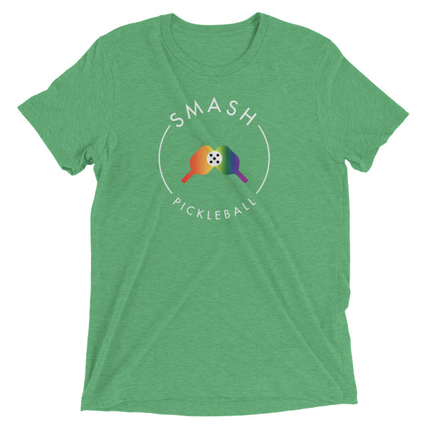 Rainbow Smash Pickleball Tri-Blend Tee - Smash Pickleball