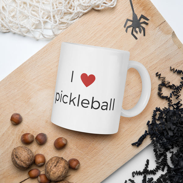 I Heart Pickleball Mug