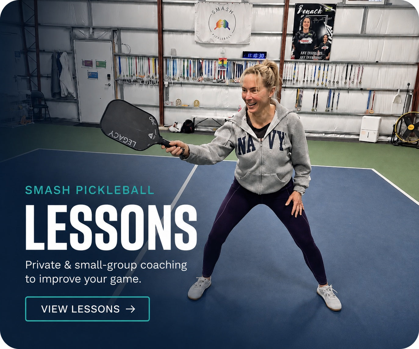 Smash Pickleball private and small-group lessons in Kent, WA